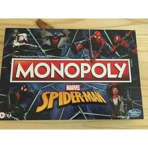 New Monopoly Marvel Spider-Man Edition Board Game 2021 Sealed Kids Xmas Party